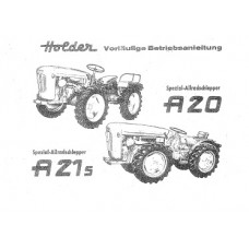 Holder A 20 - A 21 S Cultitrac Operators Manual